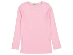 Lyserød langærmet basis t-shirt i ribkvalitet fra Mar Mar Copenhagen 252-115-32 pink blossom